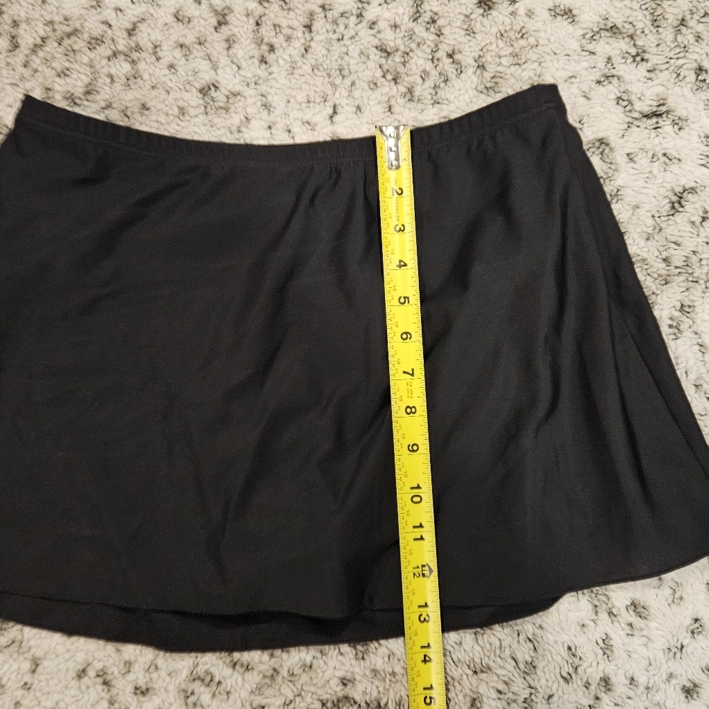 Miraclesuit Black Swim Mini Skirt Briefs SZ 16 Beach Vacation Pool - Picture 7 of 8